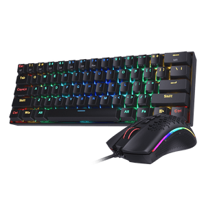 Redragon K530 60% RGB Wireless Mechanical Keyboard M808 Lightweight RGB Gaming Mouse Bundle (Black)