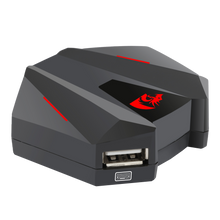 Redragon GA250 Vulcan Keyboard and Mouse Adapter for PS3/4, NS and Xbox One, LED Gaming Console Converter Compatible with Nintendo Switch, Play Station3/4(Pro/Slim), Xbox One, Supports 2.4Ghz Wireless Connection