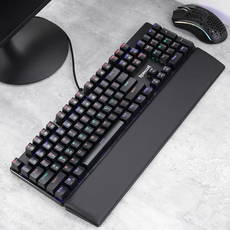 Redragon Computer Keyboard Wrist Rest Pad, Ergonomic Soft Memory Foam Wrist Support w/Anti-Slip Rubber Base