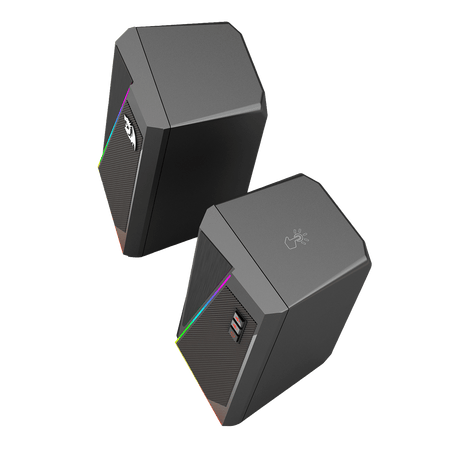 Redragon GS520 Anvil RGB Desktop Speakers, 2.0 Channel PC Computer Stereo Speaker with 6 Colorful LED Modes