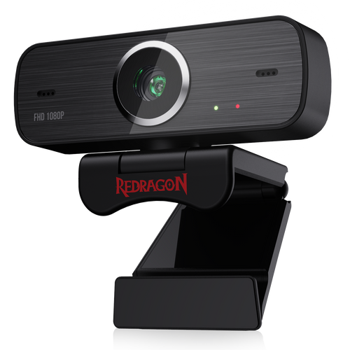 Redragon GW910 1080P PC Webcam w/Dual Microphone, Adjustable Ring