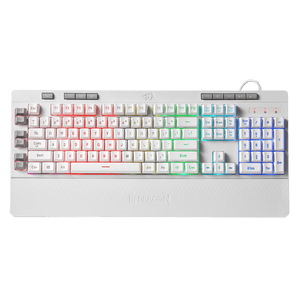 Redragon K512 Shiva White RGB Backlit Membrane Gaming Keyboard with Multimedia Keys