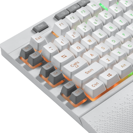 Redragon K512 Shiva White RGB Backlit Membrane Gaming Keyboard with Multimedia Keys