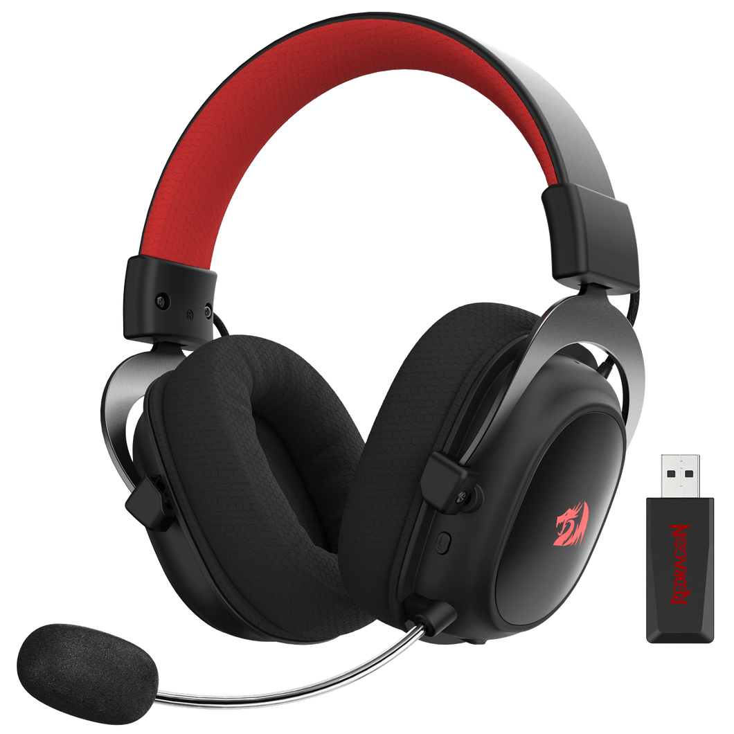 Redragon H510 Zeus-X RGB Wireless Gaming Headset - 7.1 Surround Sound - 53MM Audio Drivers in Memory Foam Ear Pads w/Durable Fabric Cover- Multi Platforms Headphone - USB Powered for PC/PS4/NS